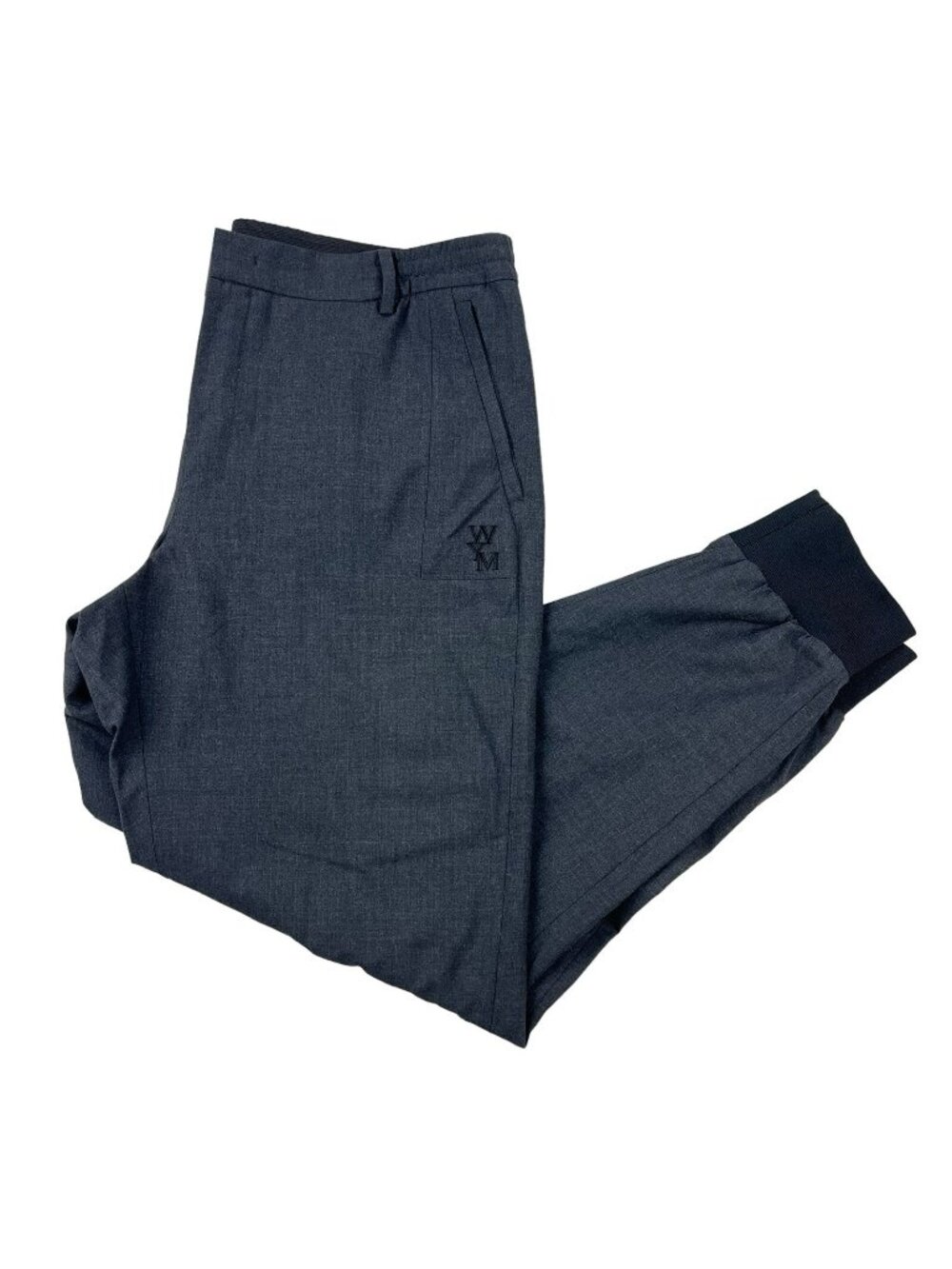 NEW WOOYOUNGMI Paris Men’s Jogger Pants Wool Blend Charcoal Gray • Size 54